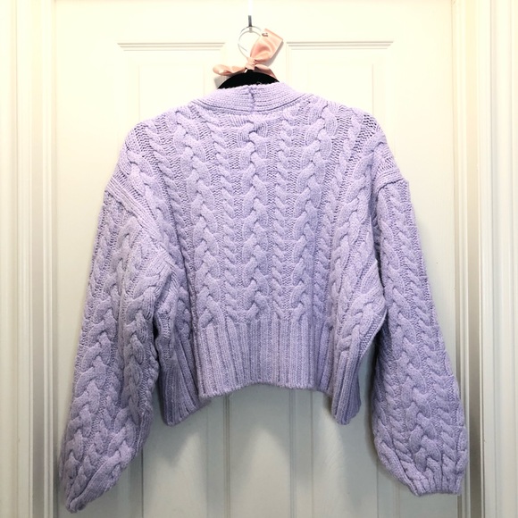 SOLD🌸Lilac Zara sweater with jewel buttons💜 - Picture 5 of 11
